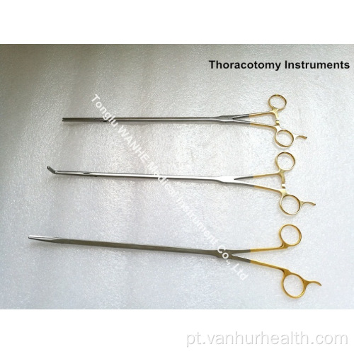 Tesouras de dissecção para instrumentos de toracotomia